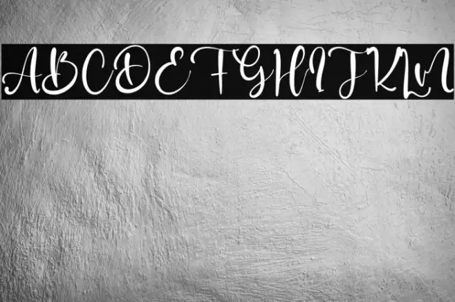 Sally Gates Font examples