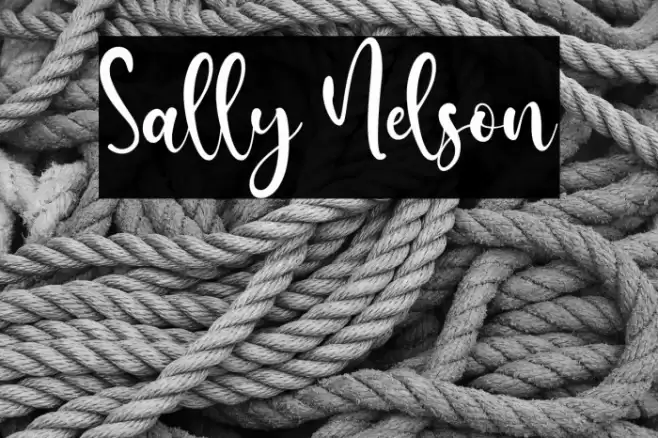 Sally Nelson Font examples