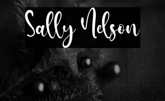 Sally Nelson Font examples