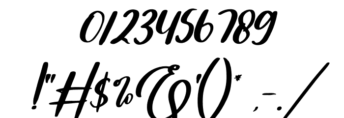 Sally & Smith Italic Font OTHER CHARS