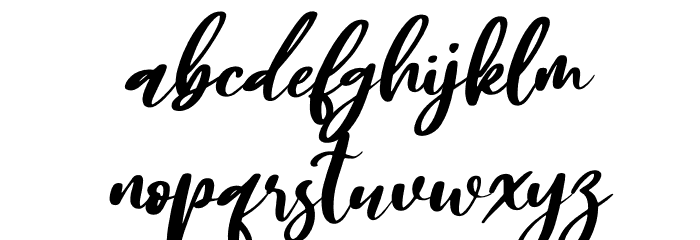Sally & Smith Italic Font LOWERCASE