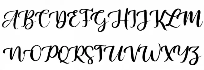 Sally & Smith Schriftart Groß