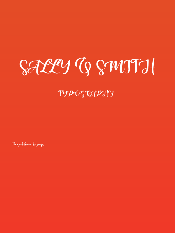 Sally & Smith Poster