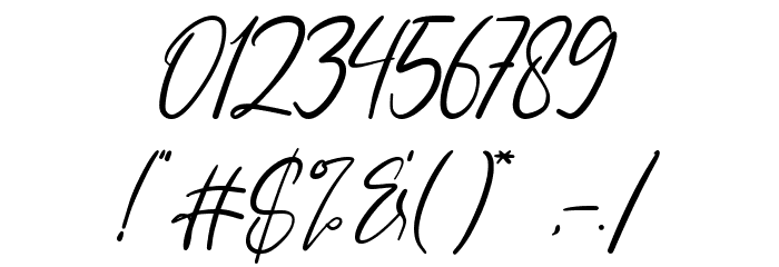 Sally Tazem Font OTHER CHARS