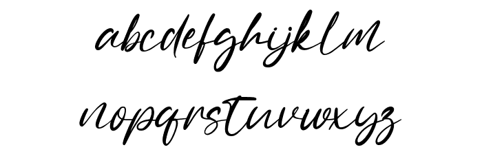 Sally Tazem Font LOWERCASE