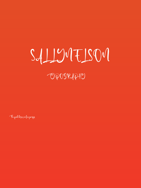 SallyNelson Poster