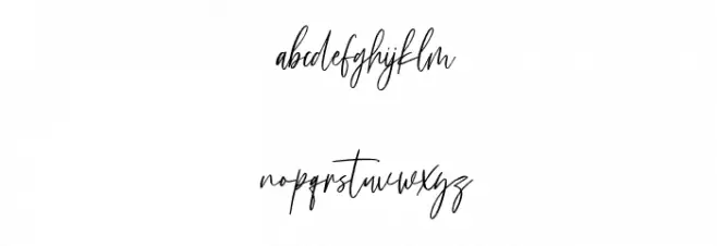 Sallymoores Free Regular Font LOWERCASE