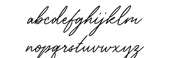 Sallythone Font LOWERCASE
