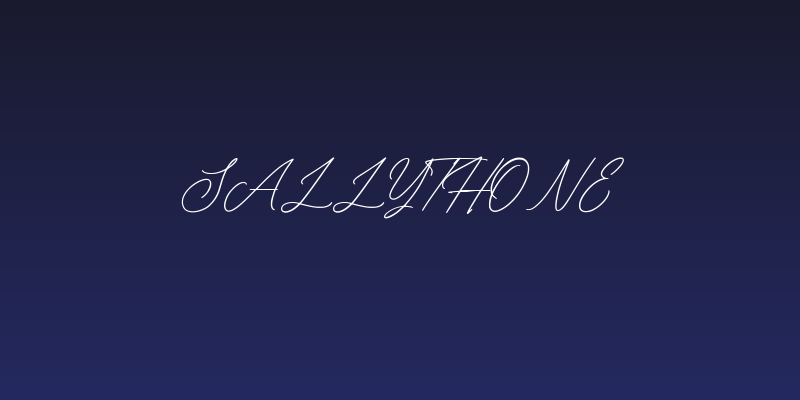 Sallythone Social Header