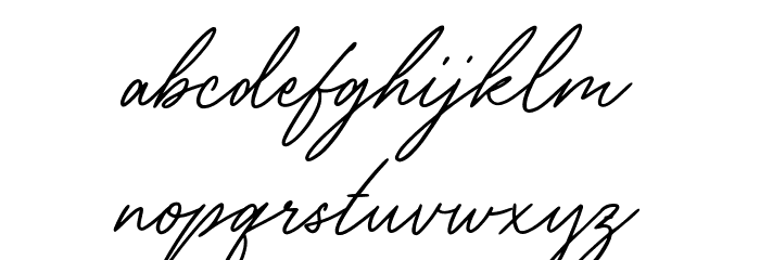 Sallythone Font LOWERCASE
