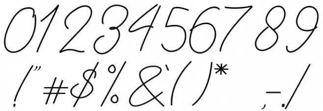 Sallytta Font OTHER CHARS