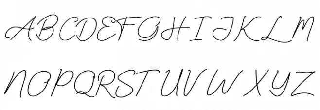 Sallytta Font UPPERCASE