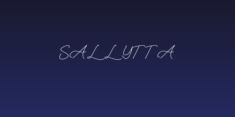 Sallytta Social Header