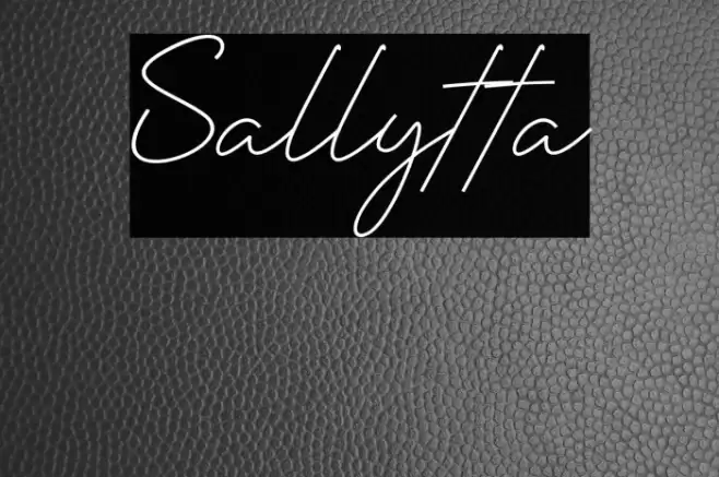 Sallytta Font examples