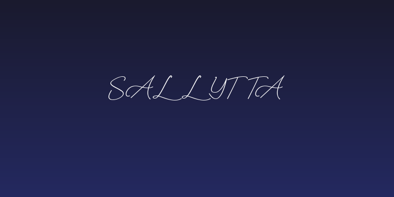 Sallytta Social Header