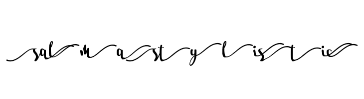 Salma Stylistic 1  font caratteri gratis