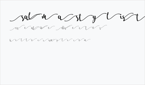 Salma Stylistic 1 Business Card