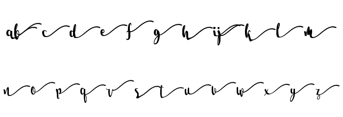 Salma Stylistic 1 Font LOWERCASE