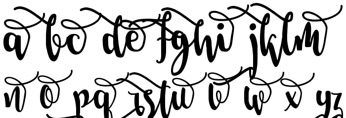 Salma Stylistic 2 Font LOWERCASE