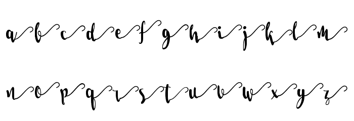Salma Stylistic 3 Font LOWERCASE
