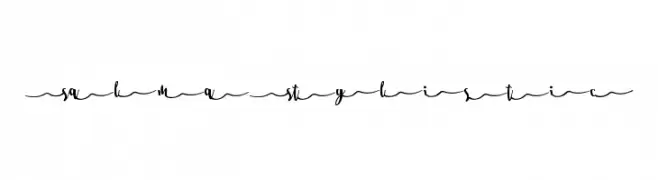 Salma Stylistic 4  Frei Schriftart Herunterladen