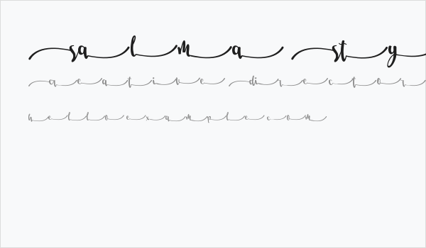 Salma Stylistic 5 Business Card