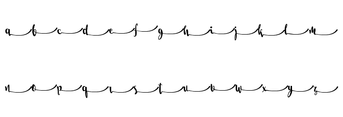 Salma Stylistic 5 Font LOWERCASE