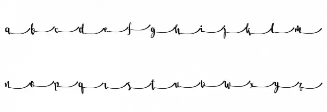 Salma Stylistic 5 Font LOWERCASE