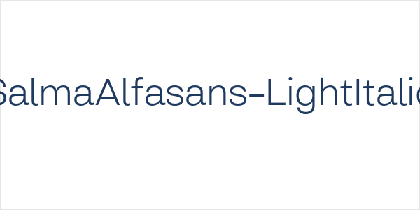 SalmaAlfasans-LightItalic Logo