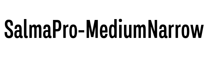 SalmaPro-MediumNarrow  नि: शुल्क फ़ॉन्ट्स डाउनलोड
