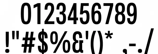 SalmaPro-MediumNarrow Font OTHER CHARS