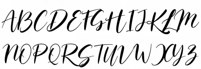 Salmanda Font UPPERCASE