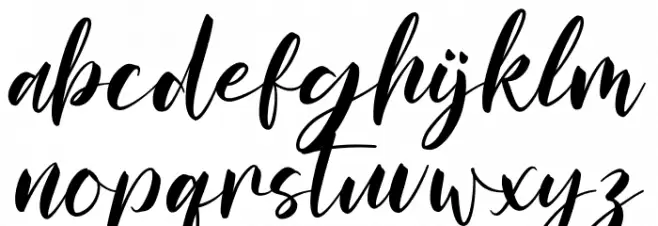 Salmanda Font LOWERCASE