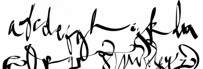 Salme Schriftart Kleinbuchstaben