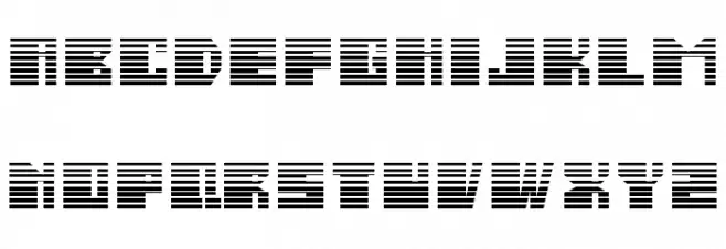Salmiak Gradient Font Litere mari