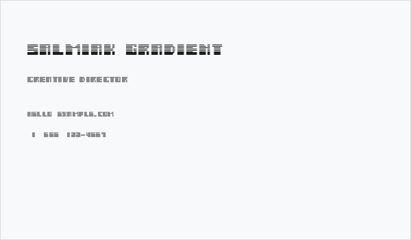 Salmiak Gradient Business Card