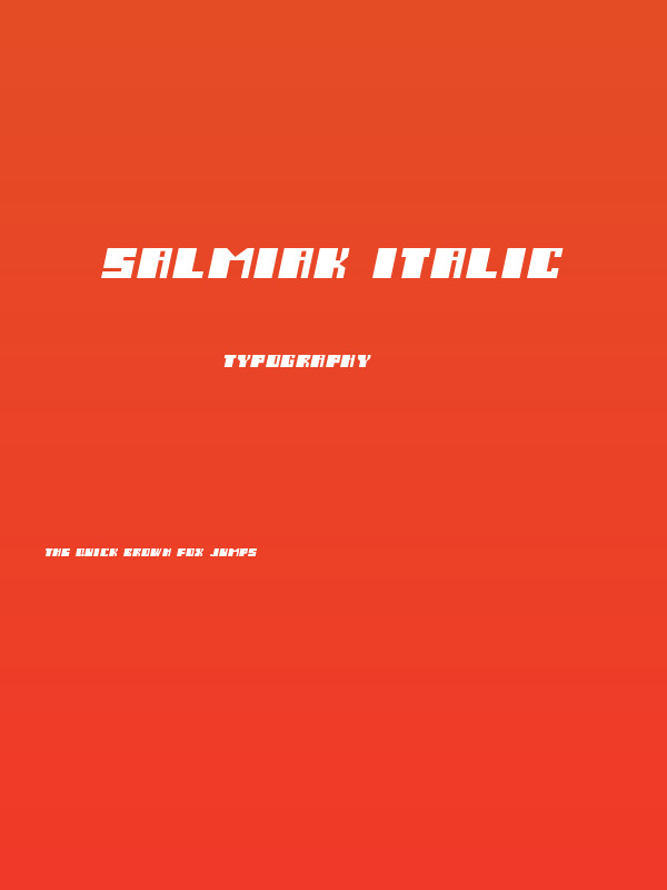 Salmiak Italic Poster