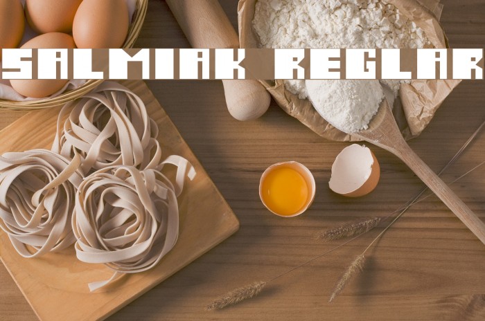 Salmiak Regular Font examples