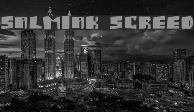 Salmiak Screwed Fonte examples