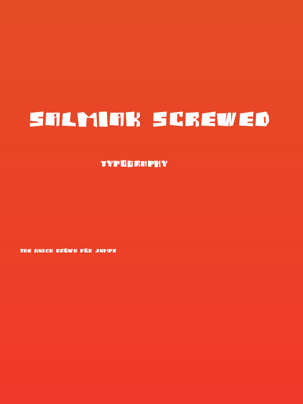Salmiak Screwed Poster