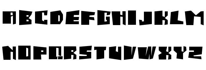 Salmiak Screwed Font LOWERCASE