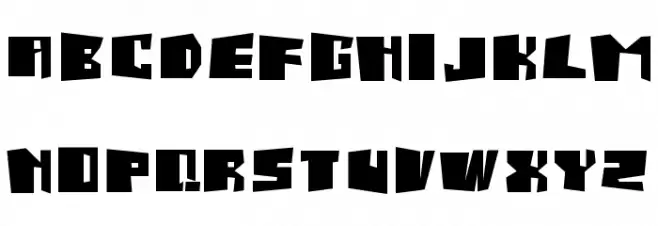 Salmiak Screwed Font LOWERCASE