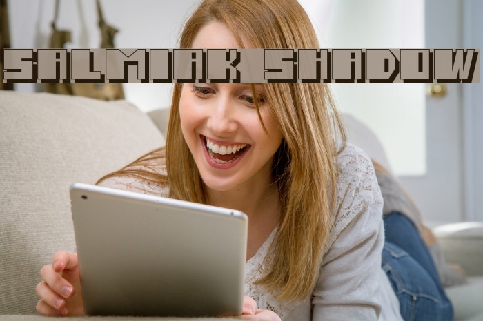 Salmiak Shadow Font examples