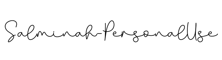 Salminah - Personal Use  font caratteri gratis