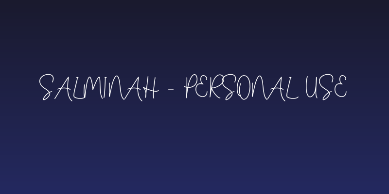 Salminah - Personal Use Social Header