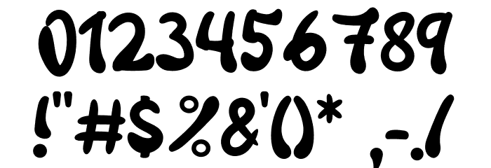 Salmon Hamburger Font OTHER CHARS
