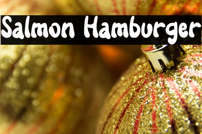 Salmon Hamburger Example 1