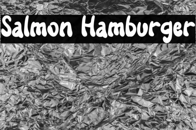 Salmon Hamburger Шрифта examples