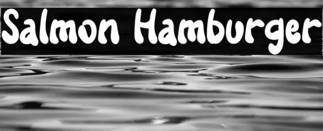 Salmon Hamburger Шрифта examples