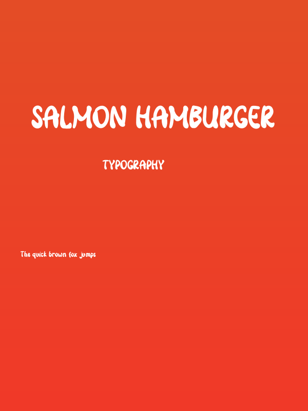 Salmon Hamburger Poster